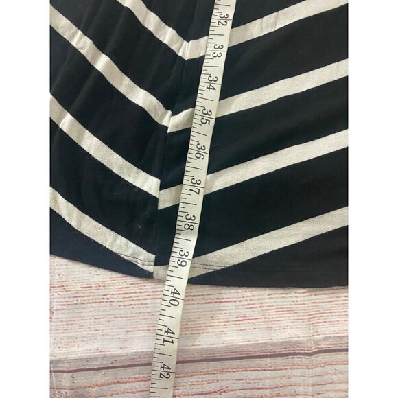 Torrid Women's Black And White Stripe Midi Skirt - 00 - Medium - Picture 5 of 12